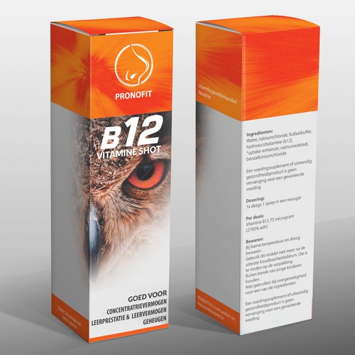 Vitamin (B12) nasal spray box