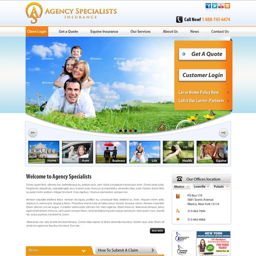 Agency Specialists needs a new website design