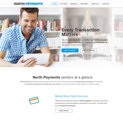Webdesign for northpayments