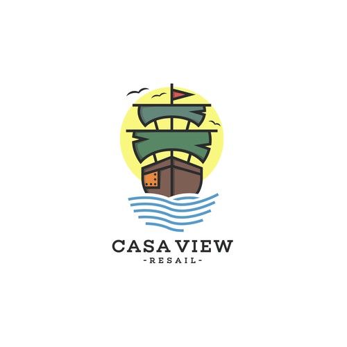 Casa View Resail (Playful logo for local thrift store)