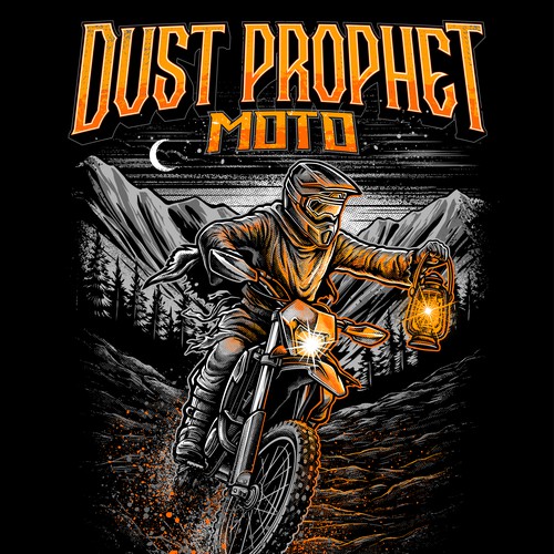 Dust Prophet Moto Dirtbike T-shirt design