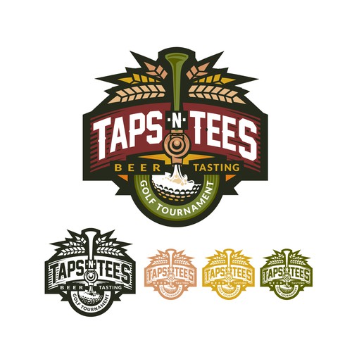 Taps-N-Tees Beer Tasting Golf Tournament Logo