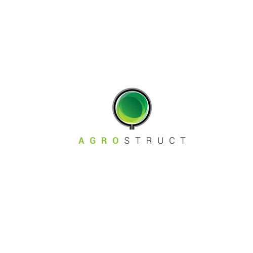 Minimalistic green concept logo