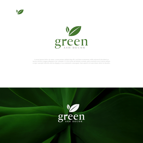 Green Ash Decor Logo design