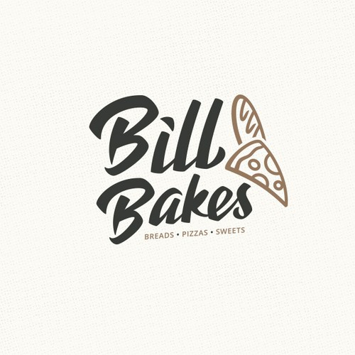 Pizza Baguette Logo design