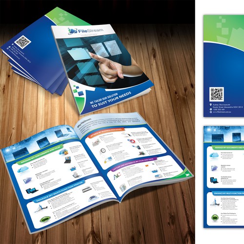 brochure design for FileStream Pty Ltd