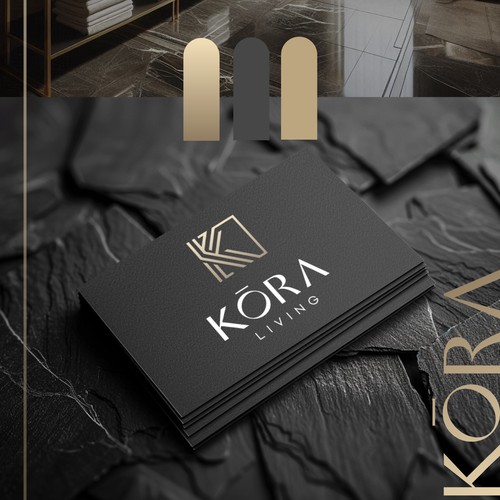 Golden Essence – Minimalist Interior Design Logo