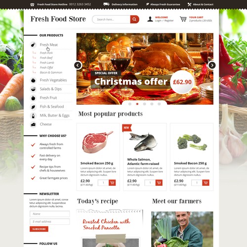 Fresh Food Online-Store searches their next Lifestyle Designer