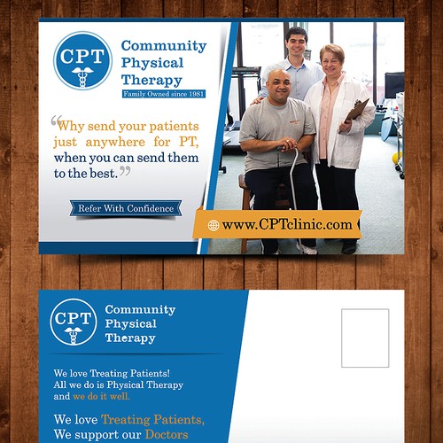 Physical Therapy Promo Postcard for MD Offices