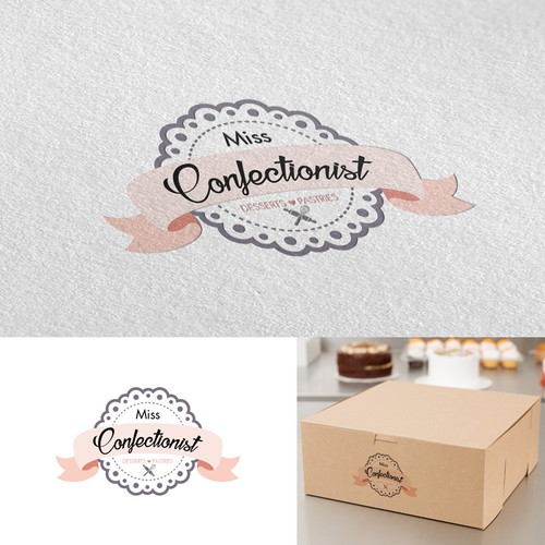 "Miss Confectionist" desserts and pastries logo