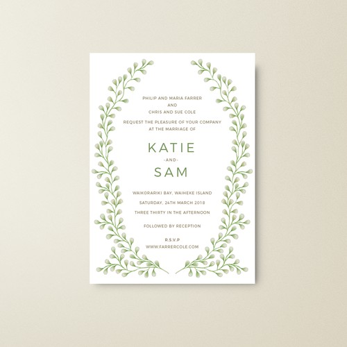 Wedding invitation 