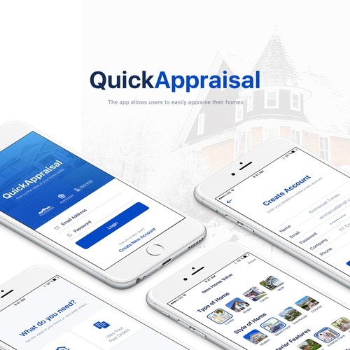 App Design for Home Appraisal app