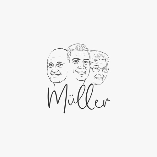 logo concept for Martin Muller, a professional photographer that much about family photos