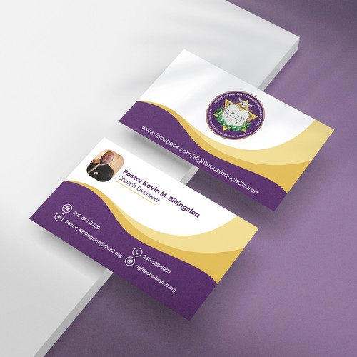 Business Card. Design. Righteous Branch Commandment Church of God