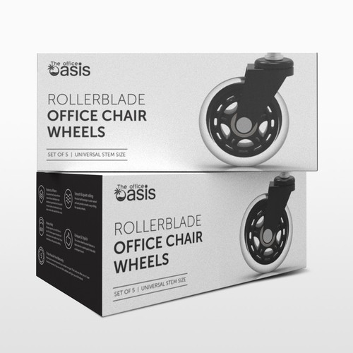 Office Chair Wheels Packaging Concept