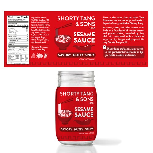 Bring the sesame sauce into your life for Shorty Tang & Sons