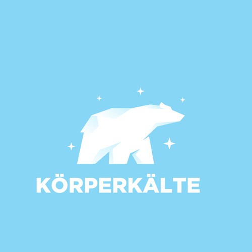 A Geometric Polar Bear Logo Concept for KÖRPERKÄLTE