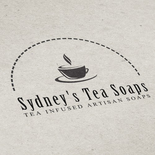 Create a logo for a manufacturer of tea infused soaps