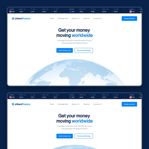 Money Exchange Platform Redesign
