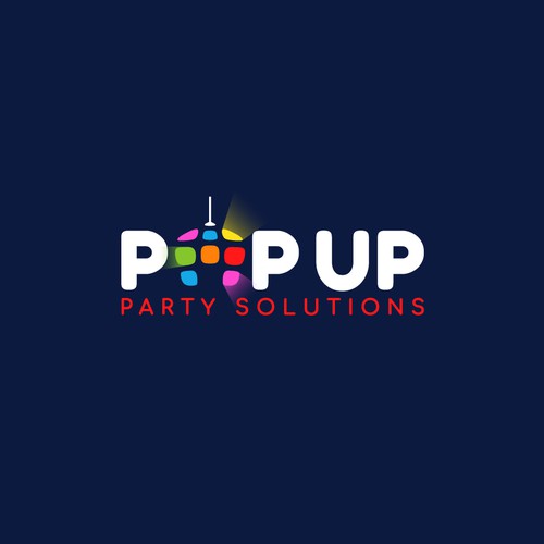 Fun logo for a party company