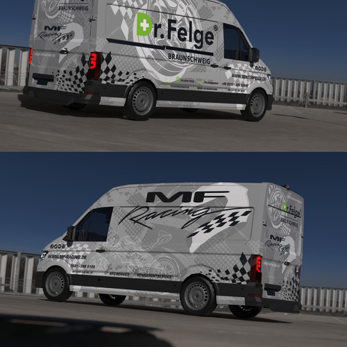 Van wrap - automotive shop