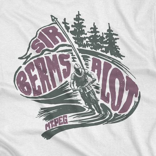 Mountain Bike Trail T-shirt Design