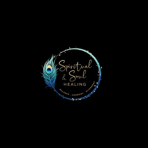 Elegant logo concept for healing space