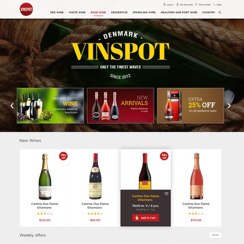 Website Design for Vinspot