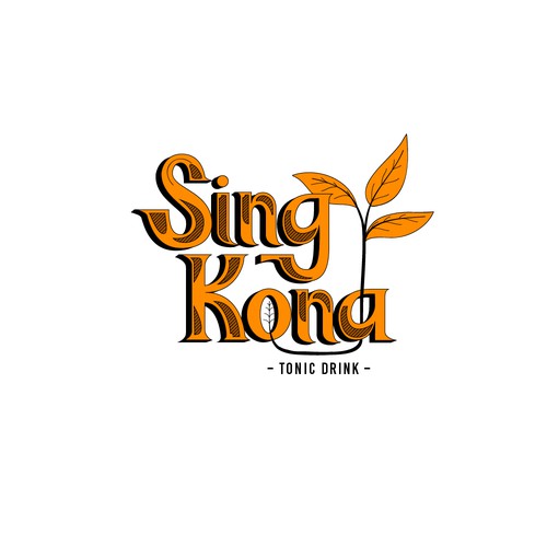 Logo for an organic tonic drink brand