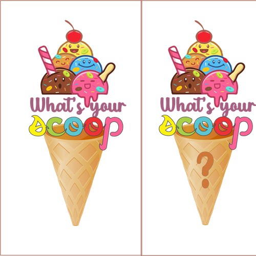 Ice cream shop logo