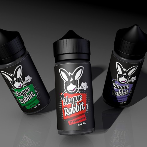 Blaque Rabbit E-liquid Label