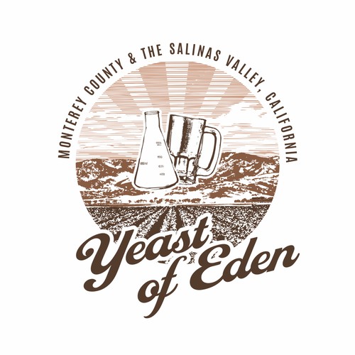 Yeast of Eden logo & label design