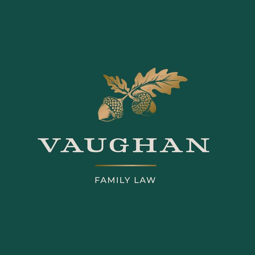 Hand-drawn acorns logo for Family Law Firm