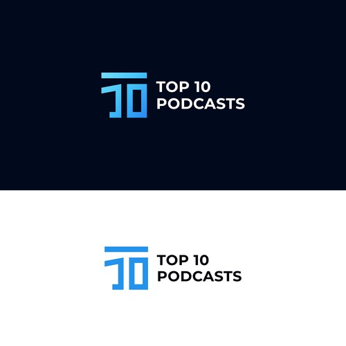 Top 10 Podcasts Logo Design