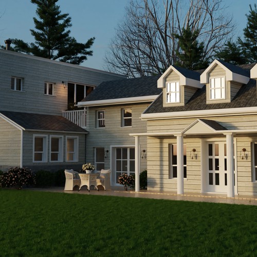 3D render of a house exterior