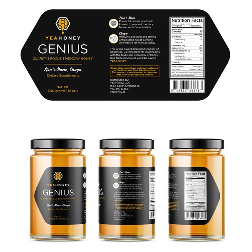 Honey label design