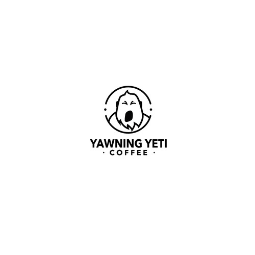 Linear Yeti Mascot Logo