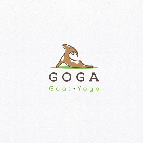 Whimsical logo for yoga classes