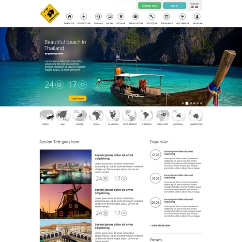 Traveling Website