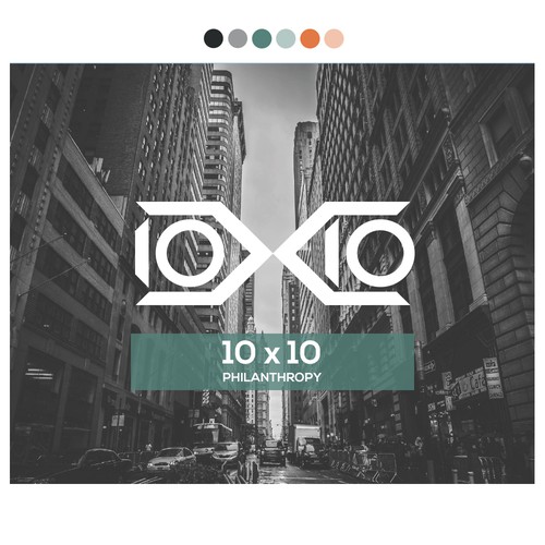 10 x 10 Philanthropy Logo design