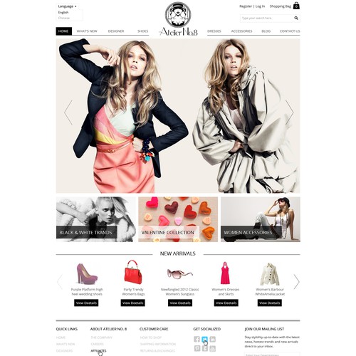 Website Design for E-commerce Business - Online Fashion Boutique