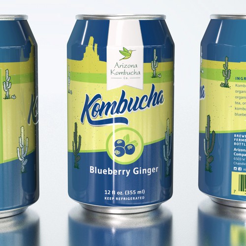 Beverage Can label design