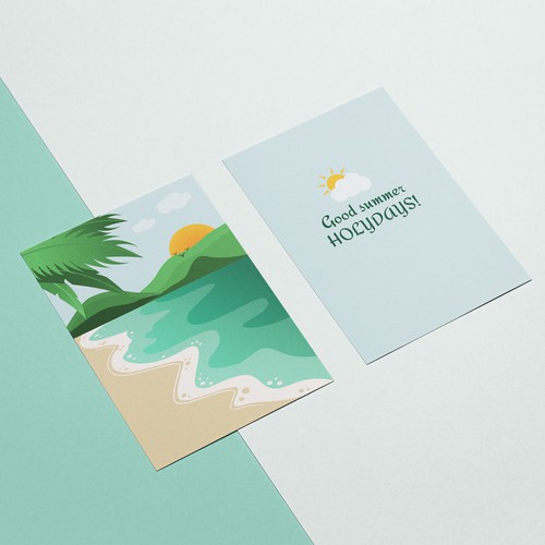 Summer Postcard Design