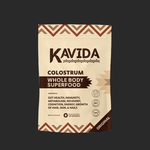 Kavida Colostrum - Packaging Design