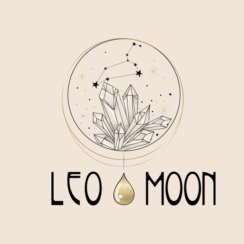  Universe themed and crystals logo for a new holistic healing business