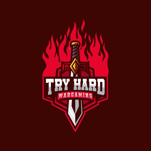 logo for try hard