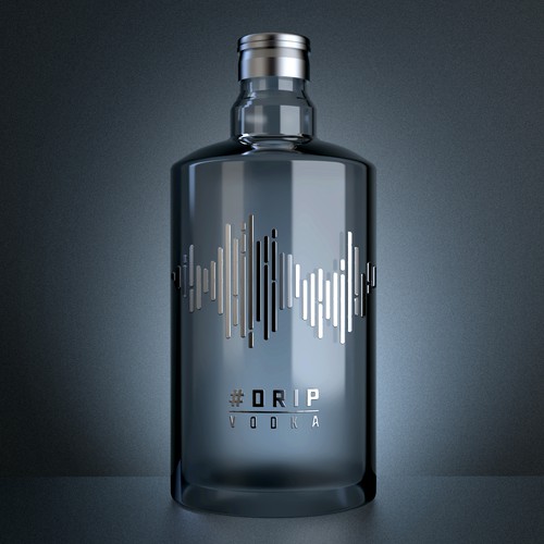 Design a bottle label for #Drip Vodka