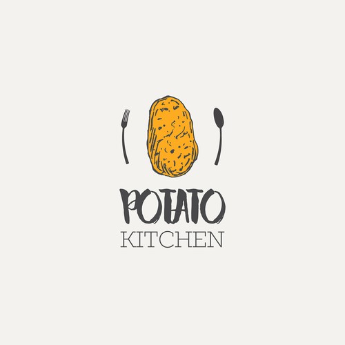 Logo for the restaurant specializes in potatoes