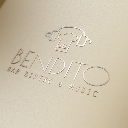 create the best logo for a bar/ bistro which plays a great electronicmusic