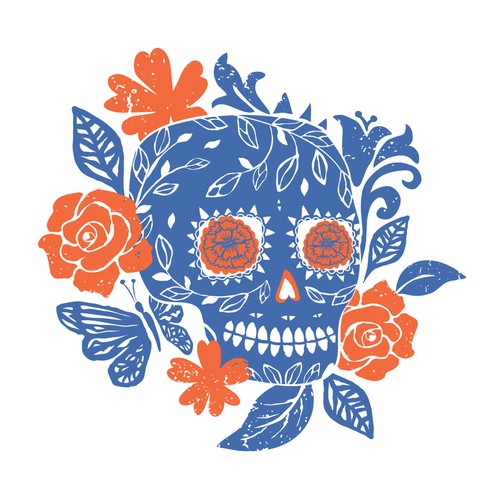 Dia de los Muertos skull